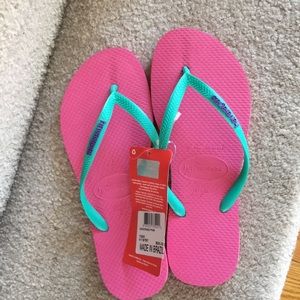 Pink Havainas Flip Flop Sandals size 7/8